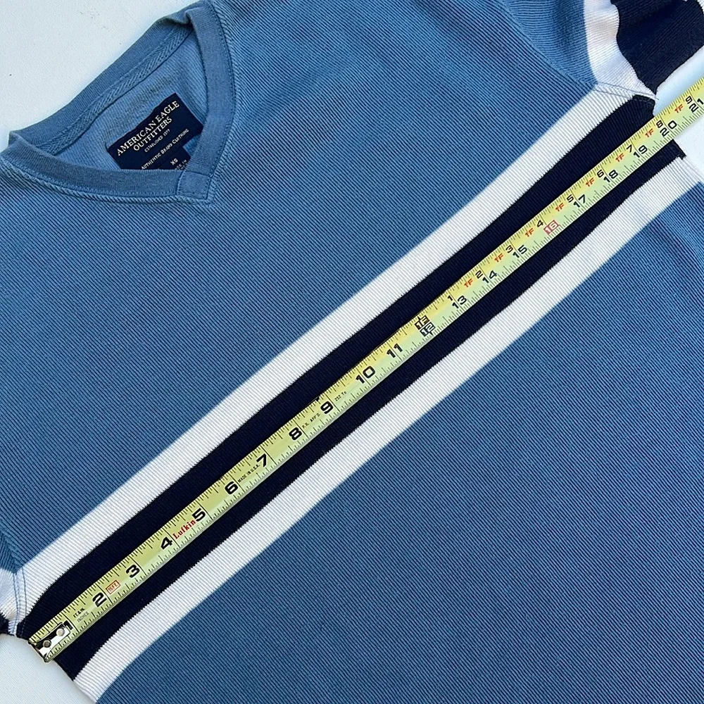 🧵Y2K American Eagle vneck sweater🧵 - Picture 4 of 7